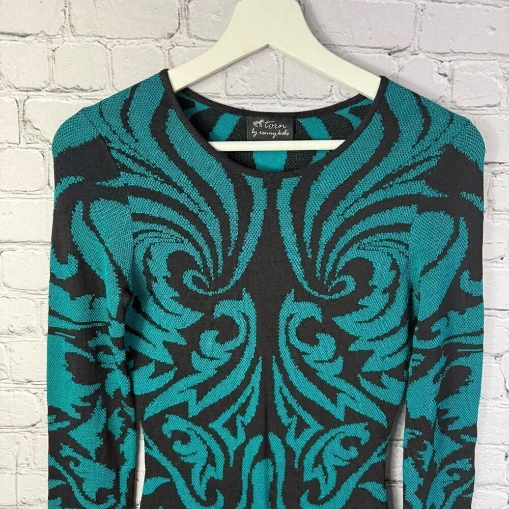 TORN BY RONNY KOBO Bodycon Knit Dress Size Small  B